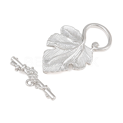 Brass Toggle Clasps KK-CBA7BFE-08P-1