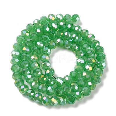 Baking Electroplate Glass Beads Strands LS-DGLA-A039-J6MM-B03-1