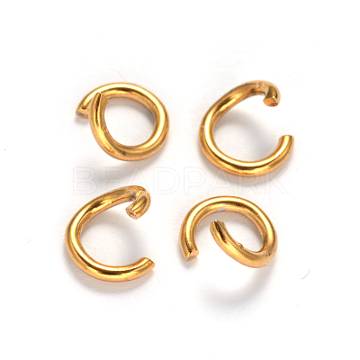 Ion Plating(IP) 304 Stainless Steel Open Jump Rings STAS-M235-E-01-1