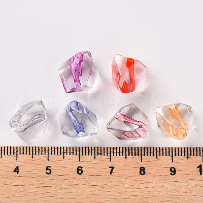Transparent Acrylic Beads TACR-S154-04A-1