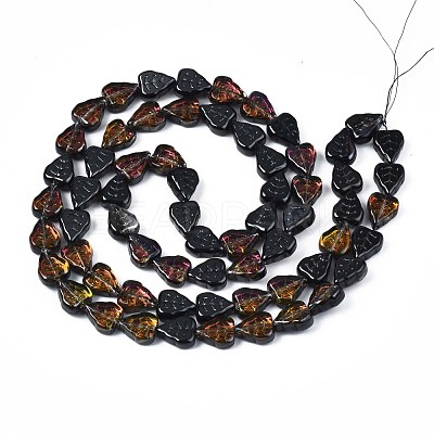 Electroplate Glass Beads Strands EGLA-S188-16-C01-1