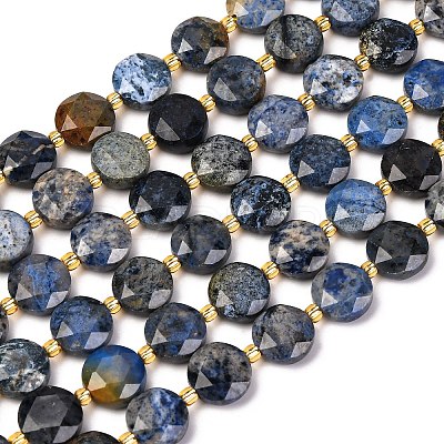 Natural Dumortierite Beads Strands G-C116-A113-01-1