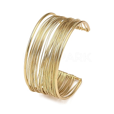 Spring 304 Stainless Steel Open Bangles for Women BJEW-K288-02B-G-1