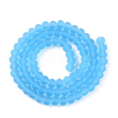 Transparent Glass Beads Strands EGLA-A044-T6mm-MD08-1