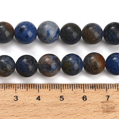 Natural Dumortierite Beads Strands G-F826-A01-10mm-1