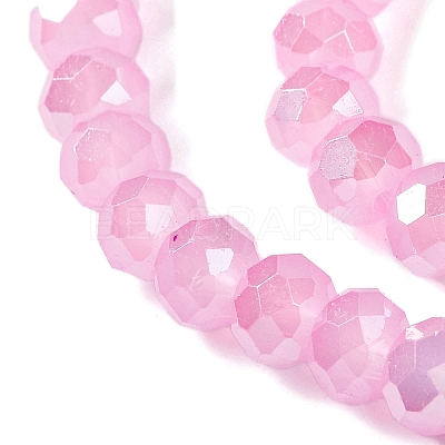 Baking Electroplate Glass Beads Strands LS-DGLA-A039-J6MM-B16-1