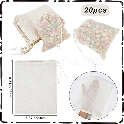 Cotton Cloth Filter Bags AJEW-BBC0002-19A-1