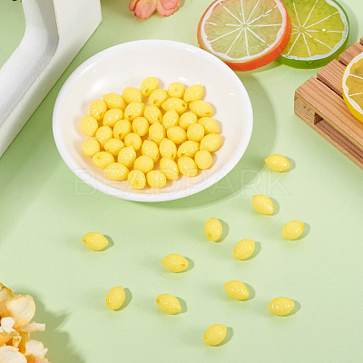 50Pcs Opaque Acrylic Beads SACR-TADJ0001-01A-1