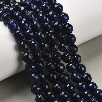 Natural White Jade Bead Strands X-G-R346-8mm-04-1