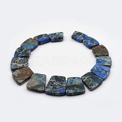 Natural Imperial Jasper Graduated Beads Strands G-P296-A03-1