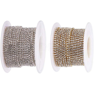 Brass Rhinestone Strass Chains CHC-BC0001-01M-1