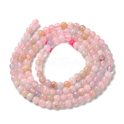 Natural Morganite Beads Strands G-B090-A24-03-1