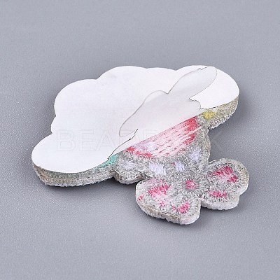 Computerized Embroidery Cloth Self Adhesive Reusable Patches X-DIY-I033-13-1