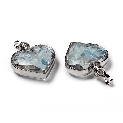 Glass Bottle Pendants G-Z010-02K-1