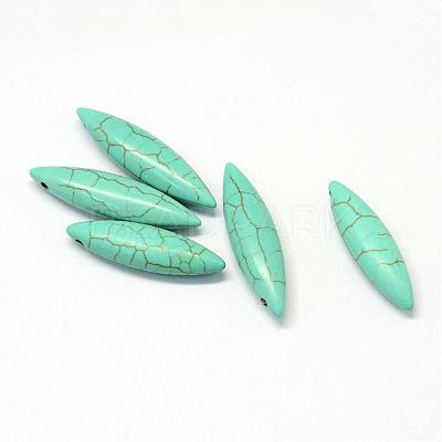 Synthetic Turquoise Gemstone Pendants TURQ-S283-01B-1