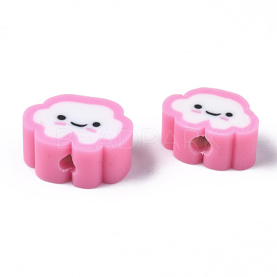 Handmade Polymer Clay Beads X-CLAY-N008-033F-1