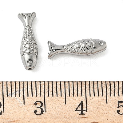 304 Stainless Steel Beads STAS-F320-15C-P-1