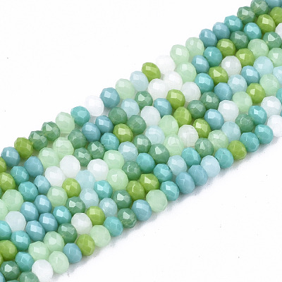 Opaque Glass Beads Strands GLAA-T006-07-A02-1