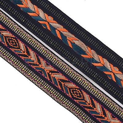 Ethnic Style Polyester Ribbons OCOR-WH0074-39-1