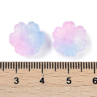 Transparent Spray Paint Glass Beads X1-GLAA-H035-04F-1
