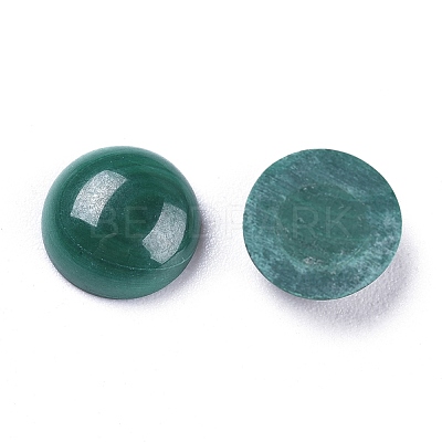 Natural Malachite Cabochons G-R476-01-8mm-1