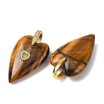 Natural Tiger Eye Pendants GG-CBA51ED-03G-07-1