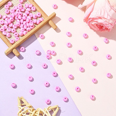 Opaque Acrylic Beads MACR-YW0003-55C-1