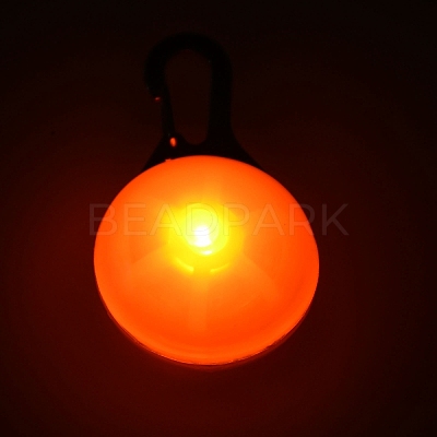 Plastic & Iron LED Collar Light AJEW-P080-01-1