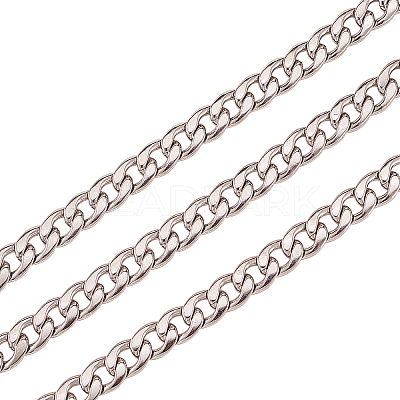304 Stainless Steel Cuban Link Chains CHS-CJ0001-27A-1