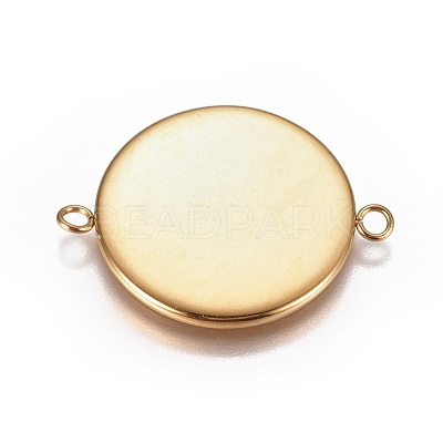 Ion Plating(IP) 304 Stainless Steel Cabochon Connector Settings X-STAS-G127-14-25mm-G-1
