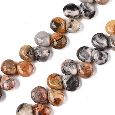 Natural Crazy Agate Beads Strands G-T138-128-1