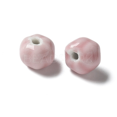 Vintage Porcelain Pumpkin Beads PORC-L080-H14-1