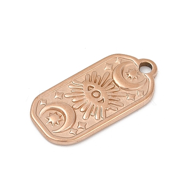 Ion Plating(IP) 304 Stainless Steel Pendants STAS-E182-10RG-1