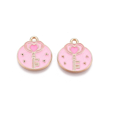 Valentine's Day Theme Alloy Enamel Pendants ENAM-T020-50E-02-1