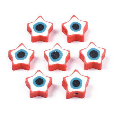 Handmade Polymer Clay Beads CLAY-T019-09G-1