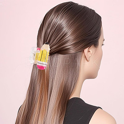 6Pcs 6 Style Acrylic Claw Hair Clips for Woman Girls Thick Hair PHAR-CA0001-006-1