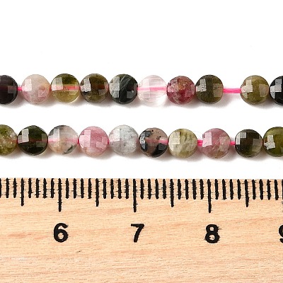 Natural Multicolor Tourmaline Beads Strands G-C179-A4mm-01-1