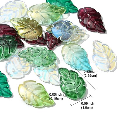 Glass Pendants GLAA-YW0003-35-1