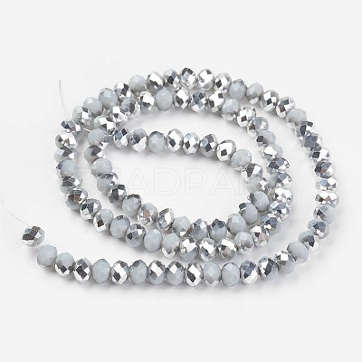 Electroplate Opaque Glass Beads Strands LS-EGLA-A034-P4mm-M09-1