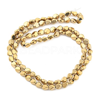 Full Plated Electroplate Glass Beads Strands EGLA-G037-04A-FP05-1