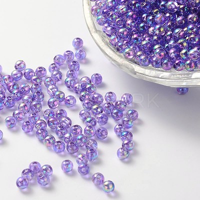 Eco-Friendly Transparent Acrylic Beads PL733-13-1