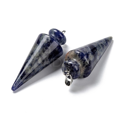 Natural Sodalite Pendants G-K311-47F-1