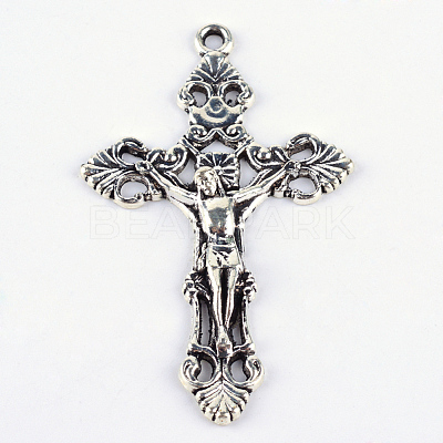 Tibetan Style Alloy Pendants TIBEP-S298-011AS-FF-1