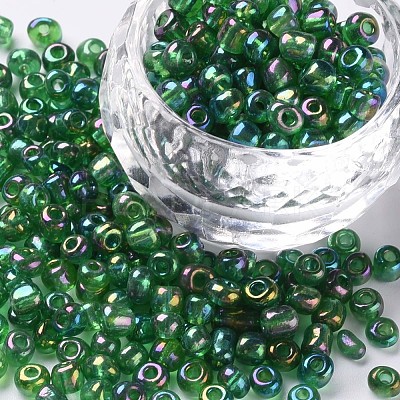 6/0 Round Glass Seed Beads SEED-US0003-4mm-167-1
