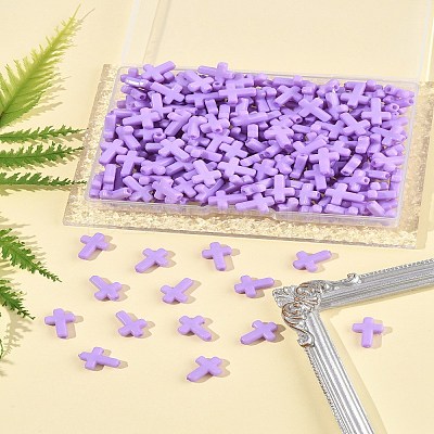 200Pcs Opaque Acrylic Beads SACR-FS0001-39F-1