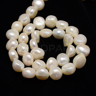 Natural Cultured Freshwater Pearl Beads Strands X-PEAR-L001-A-01-1