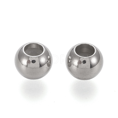 202 Stainless Steel Beads X-STAS-K204-02A-P-1