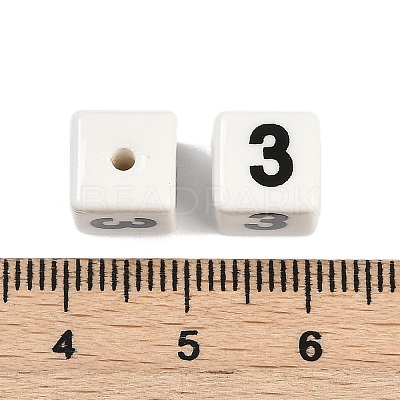 Glazed Porcelain Beads PORC-R003-07-03-1