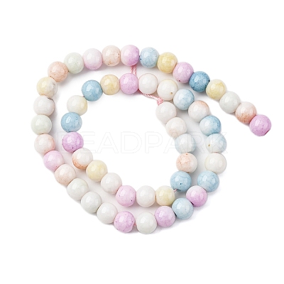 Ombre Effect Dyed Glass Beads Strands GLAA-T031-01O-06-1
