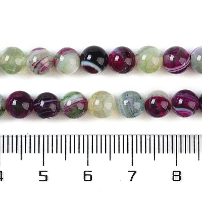 Natural Striped Agate/Banded Agate Beads Strands X-G-Z060-A01-A21-1